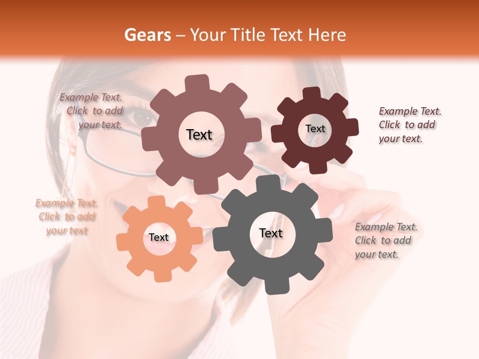 Optician Wearing Joyful PowerPoint Template