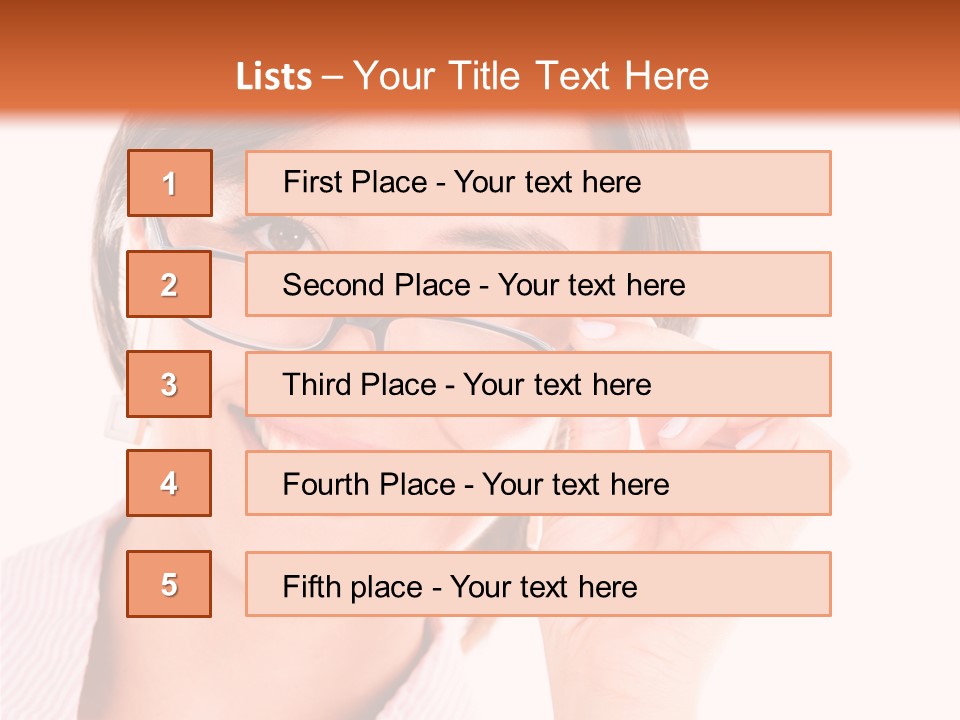 Optician Wearing Joyful PowerPoint Template