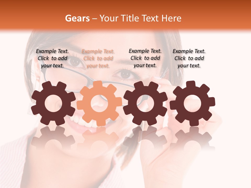 Optician Wearing Joyful PowerPoint Template