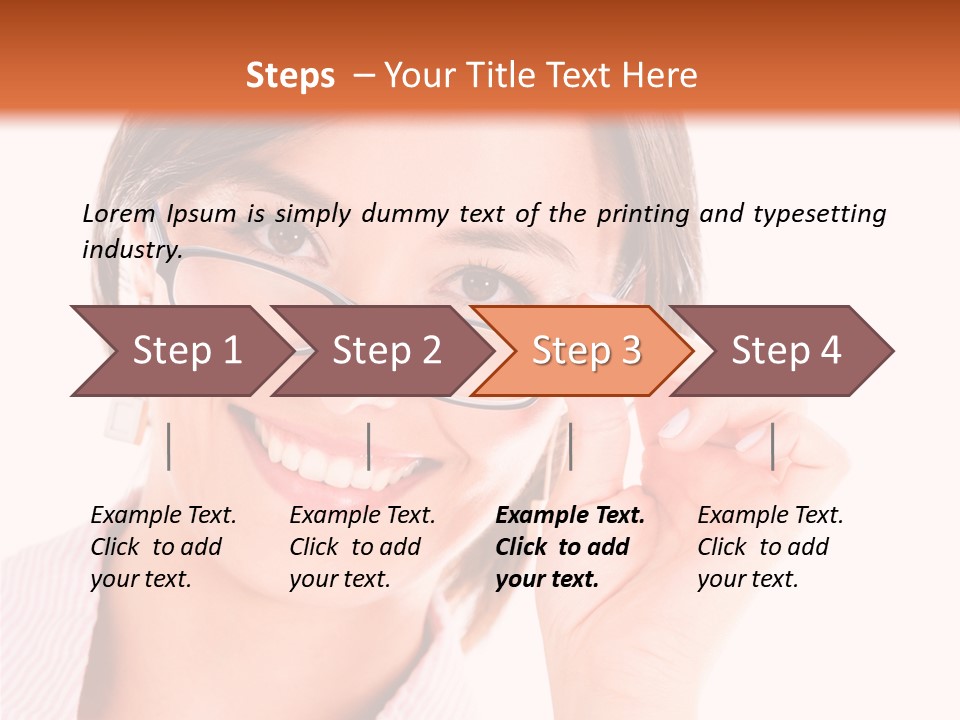 Optician Wearing Joyful PowerPoint Template