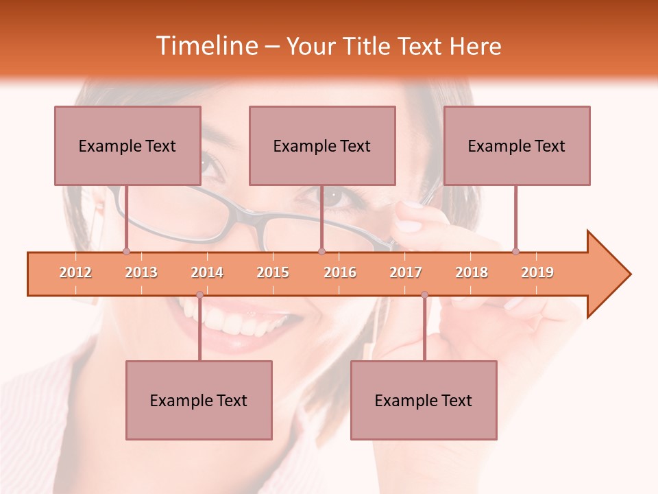 Optician Wearing Joyful PowerPoint Template