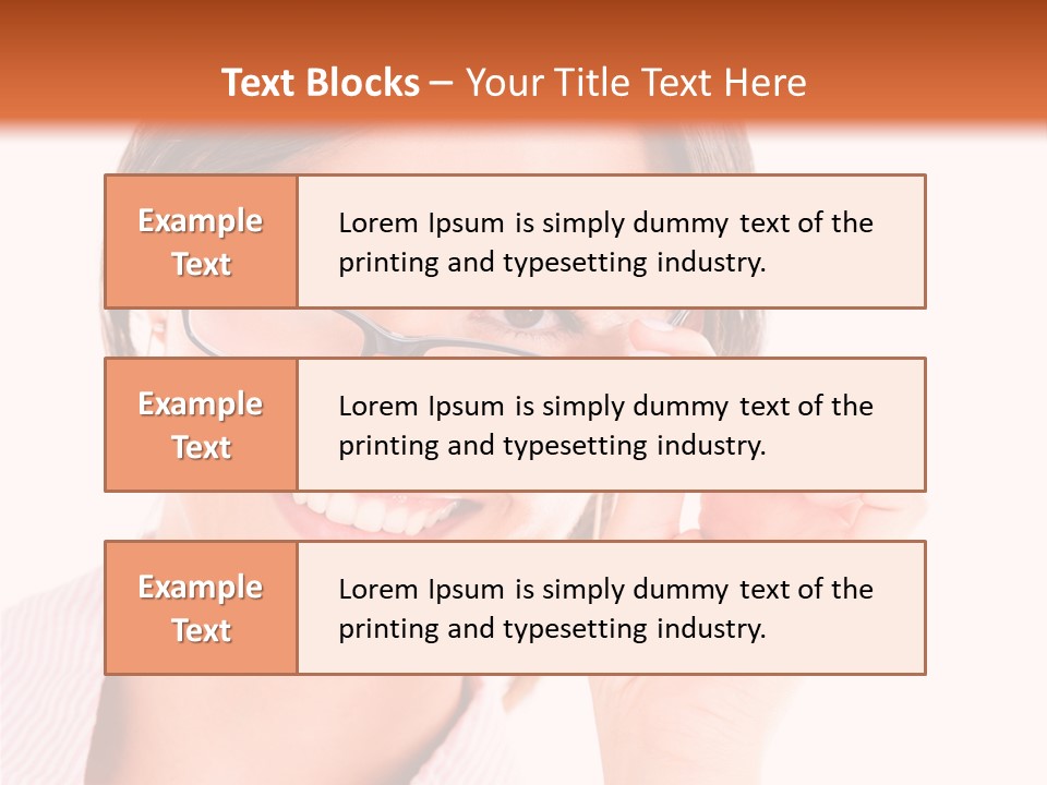 Optician Wearing Joyful PowerPoint Template