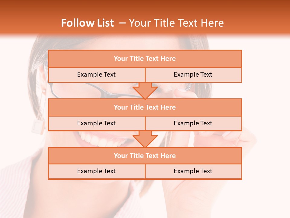 Optician Wearing Joyful PowerPoint Template