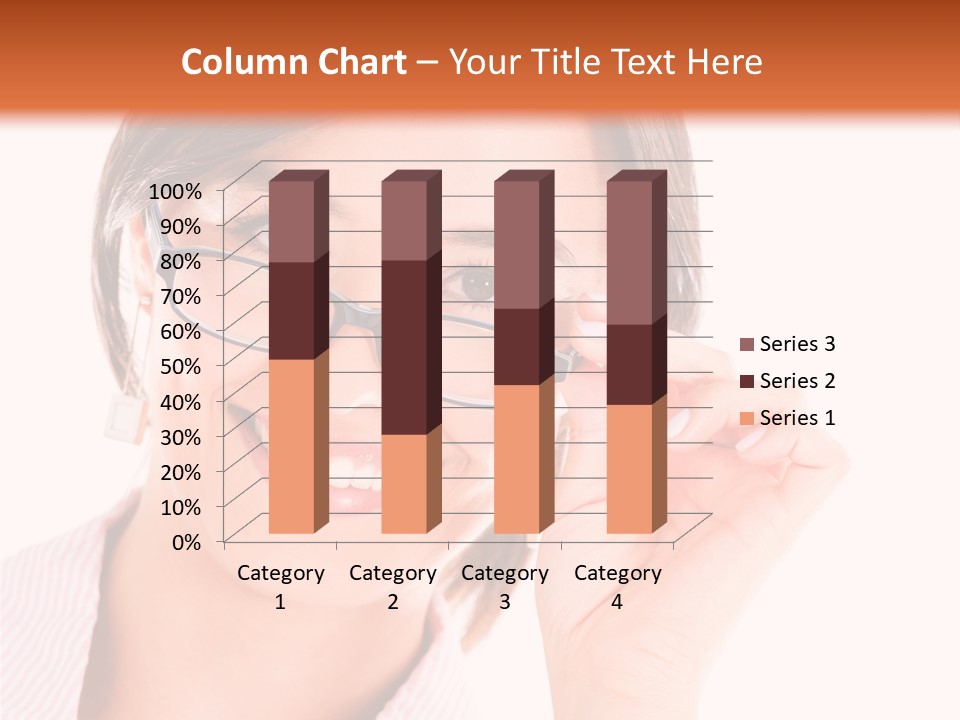 Optician Wearing Joyful PowerPoint Template