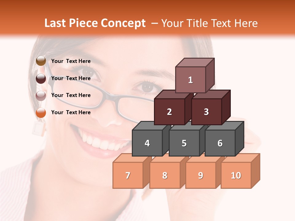 Optician Wearing Joyful PowerPoint Template