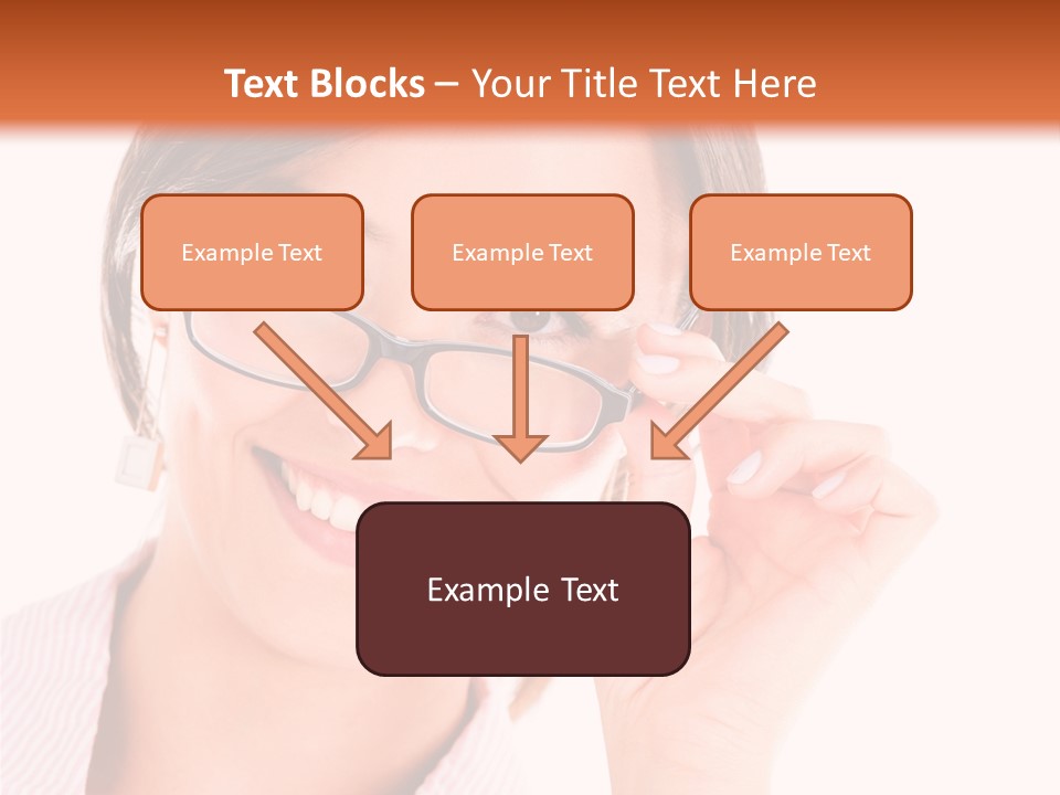 Optician Wearing Joyful PowerPoint Template