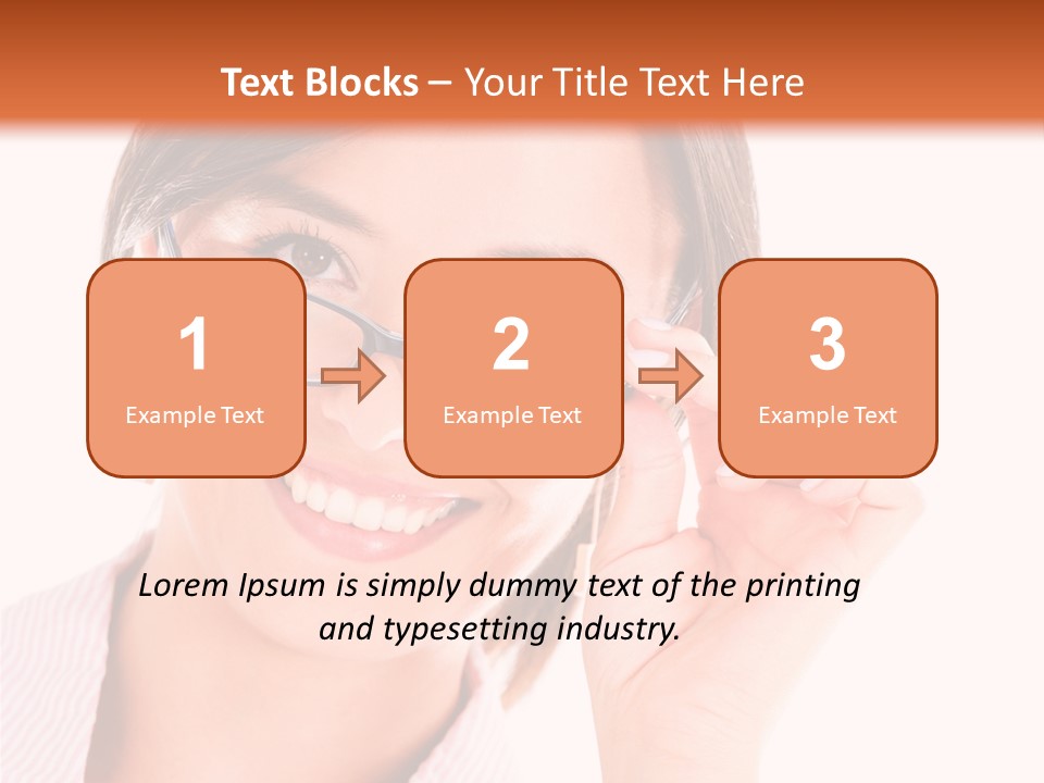Optician Wearing Joyful PowerPoint Template