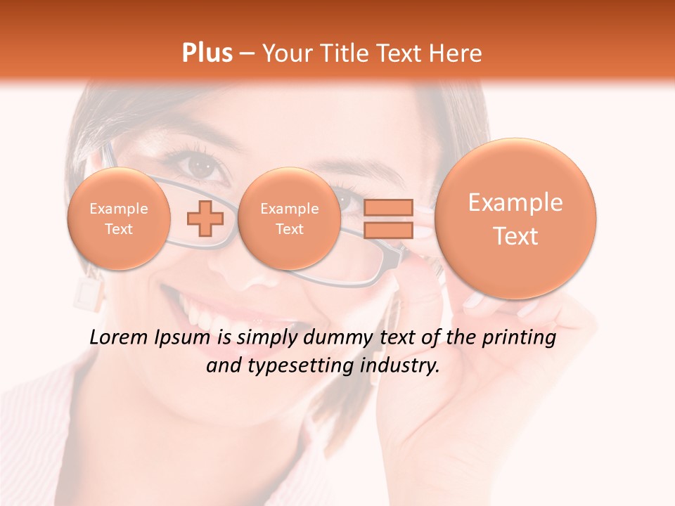 Optician Wearing Joyful PowerPoint Template