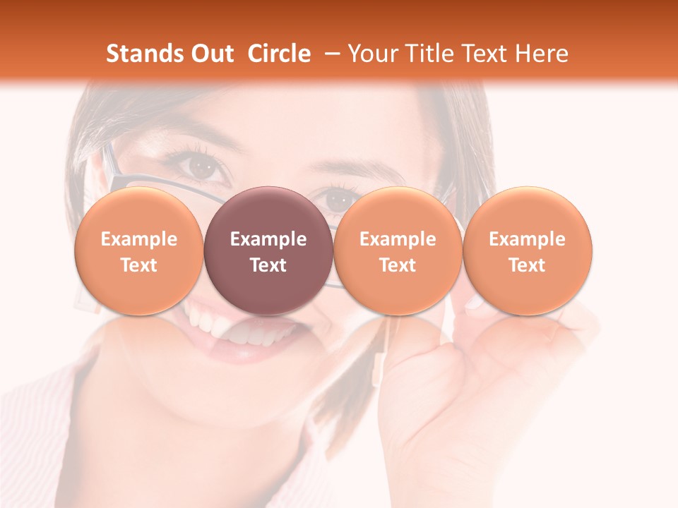 Optician Wearing Joyful PowerPoint Template