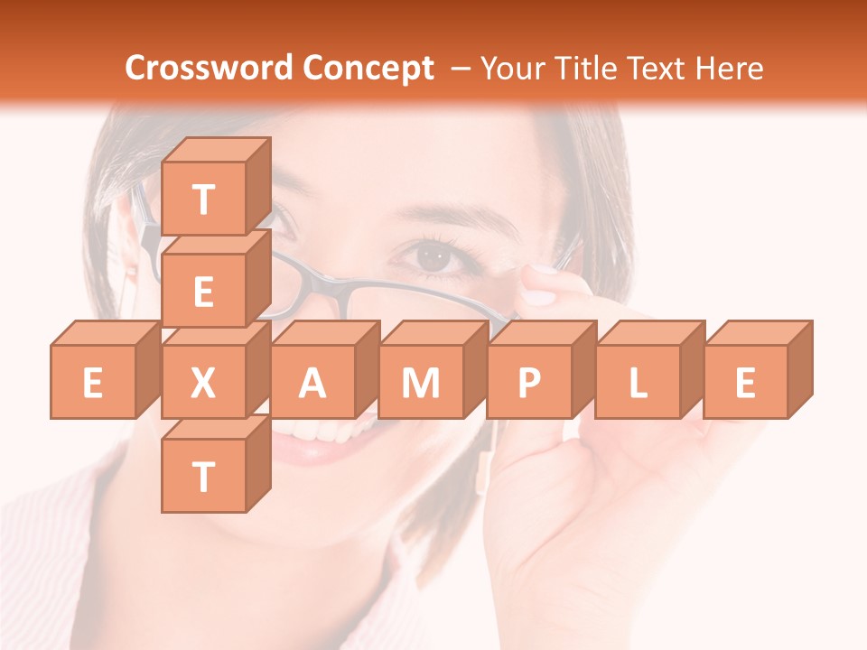 Optician Wearing Joyful PowerPoint Template