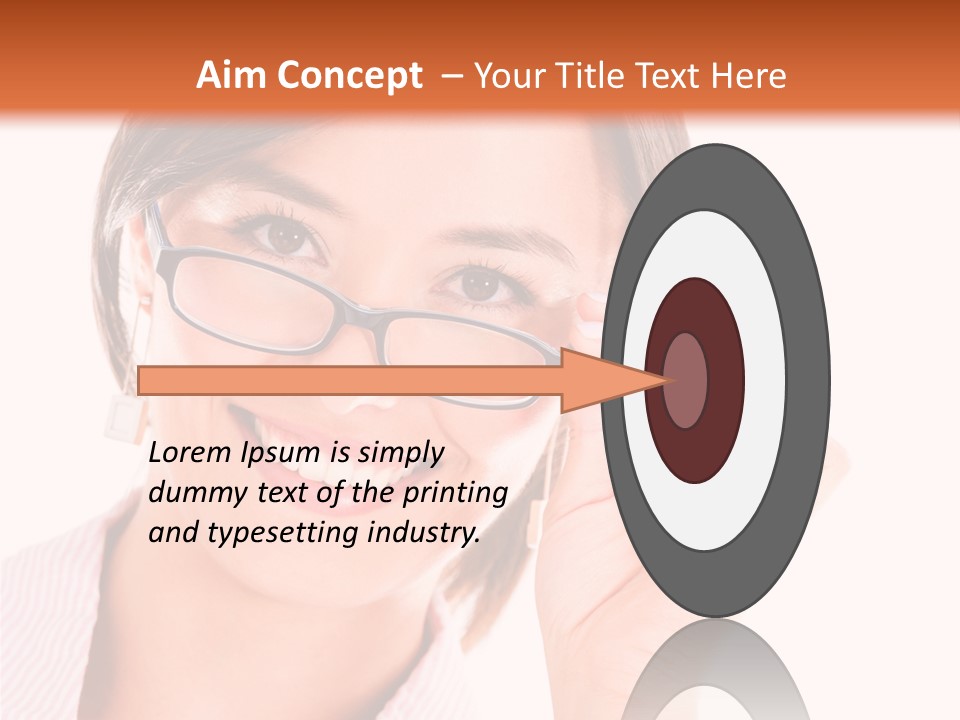 Optician Wearing Joyful PowerPoint Template