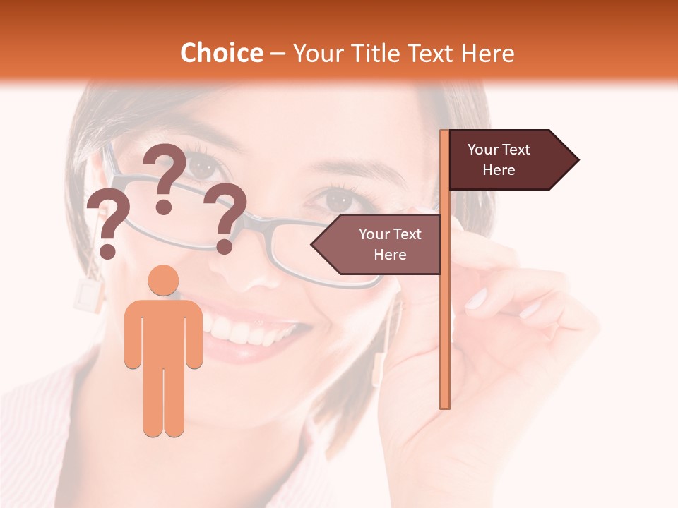 Optician Wearing Joyful PowerPoint Template