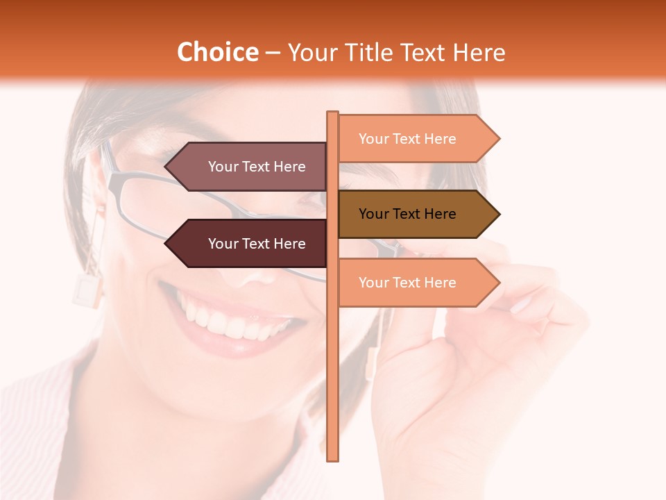 Optician Wearing Joyful PowerPoint Template