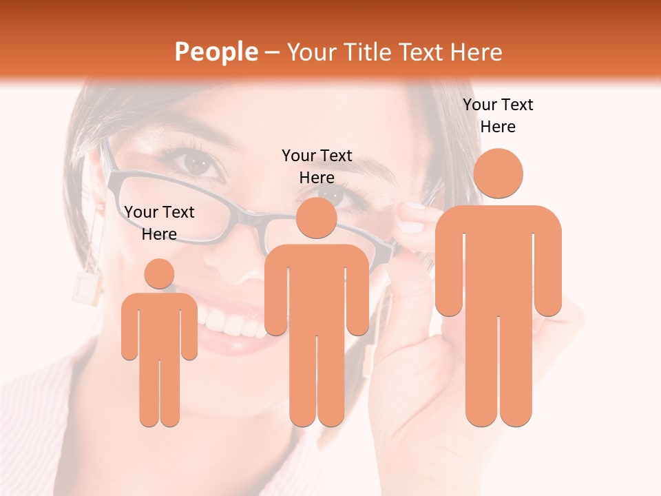 Optician Wearing Joyful PowerPoint Template