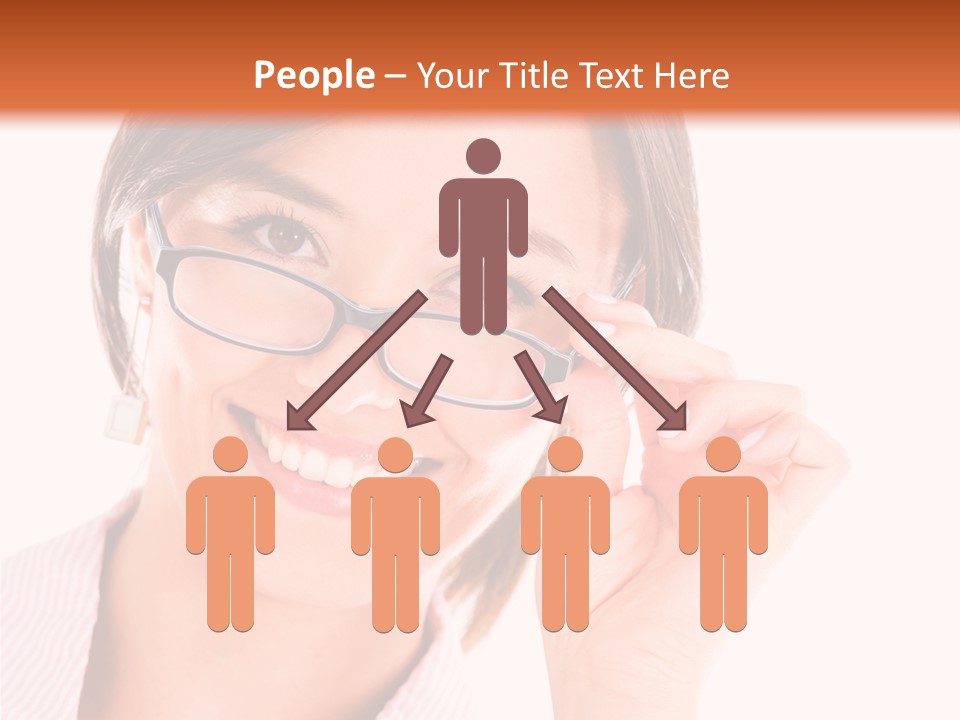 Optician Wearing Joyful PowerPoint Template