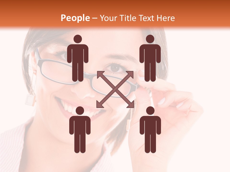 Optician Wearing Joyful PowerPoint Template