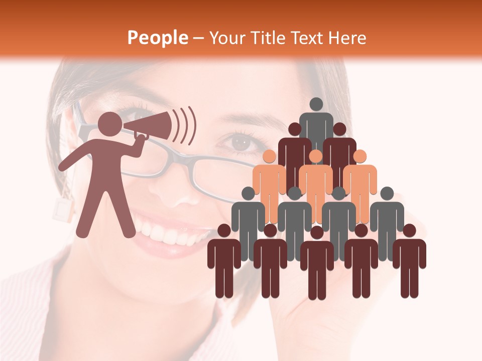 Optician Wearing Joyful PowerPoint Template