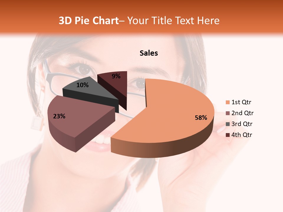 Optician Wearing Joyful PowerPoint Template