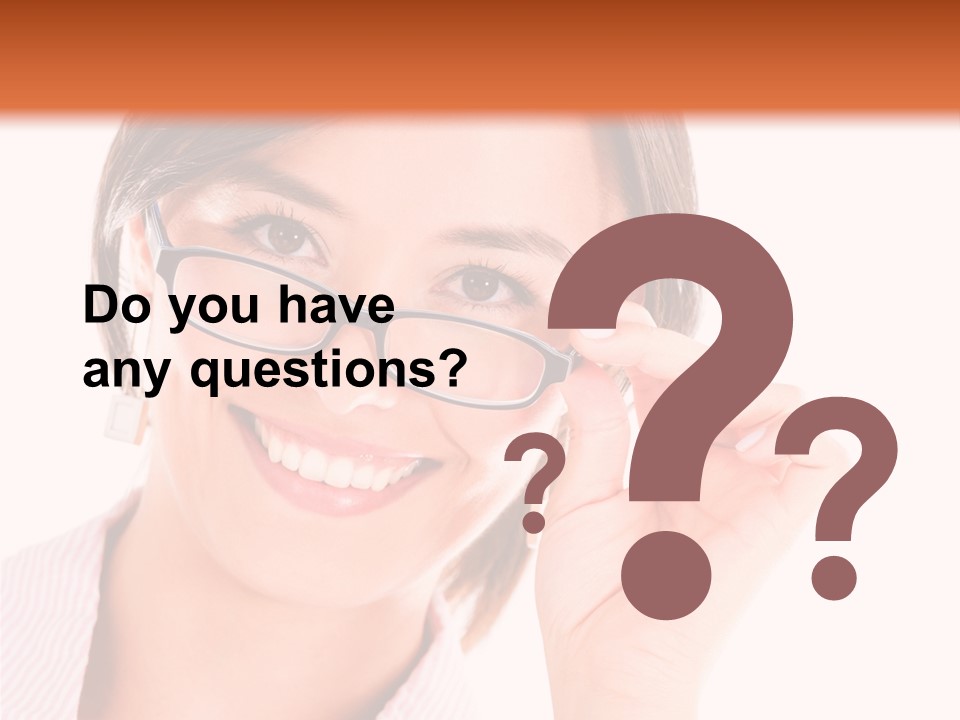 Optician Wearing Joyful PowerPoint Template