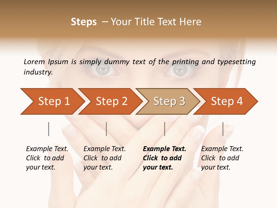Woman Businesswoman Tattle PowerPoint Template