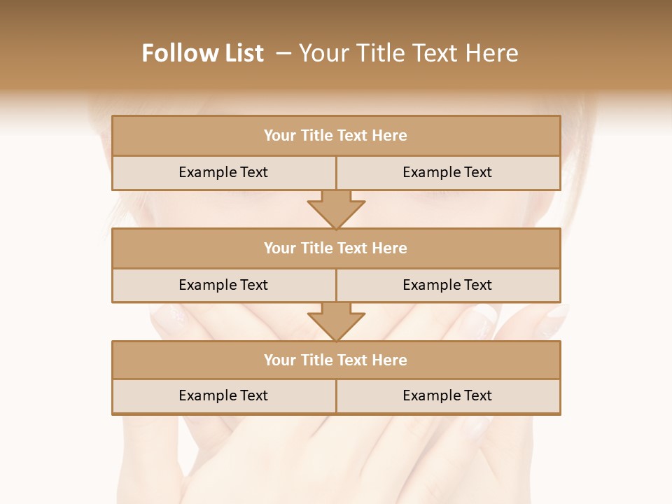 Woman Businesswoman Tattle PowerPoint Template