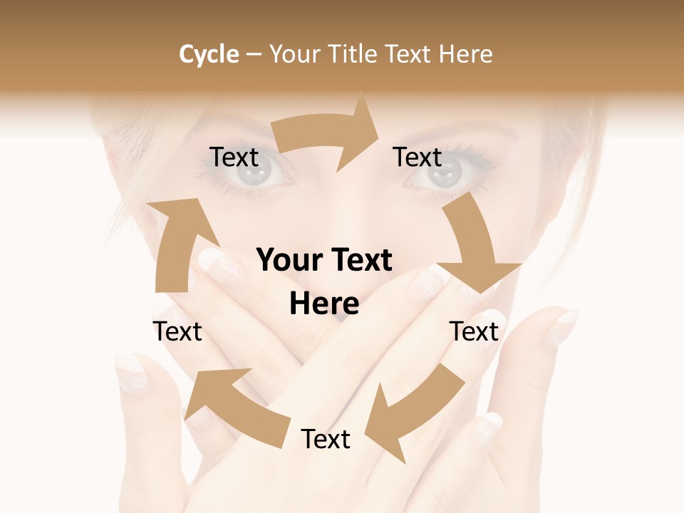 Woman Businesswoman Tattle PowerPoint Template