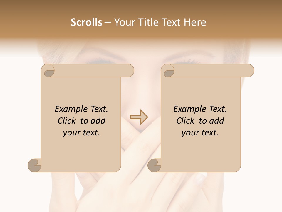 Woman Businesswoman Tattle PowerPoint Template