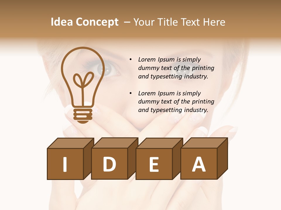 Woman Businesswoman Tattle PowerPoint Template