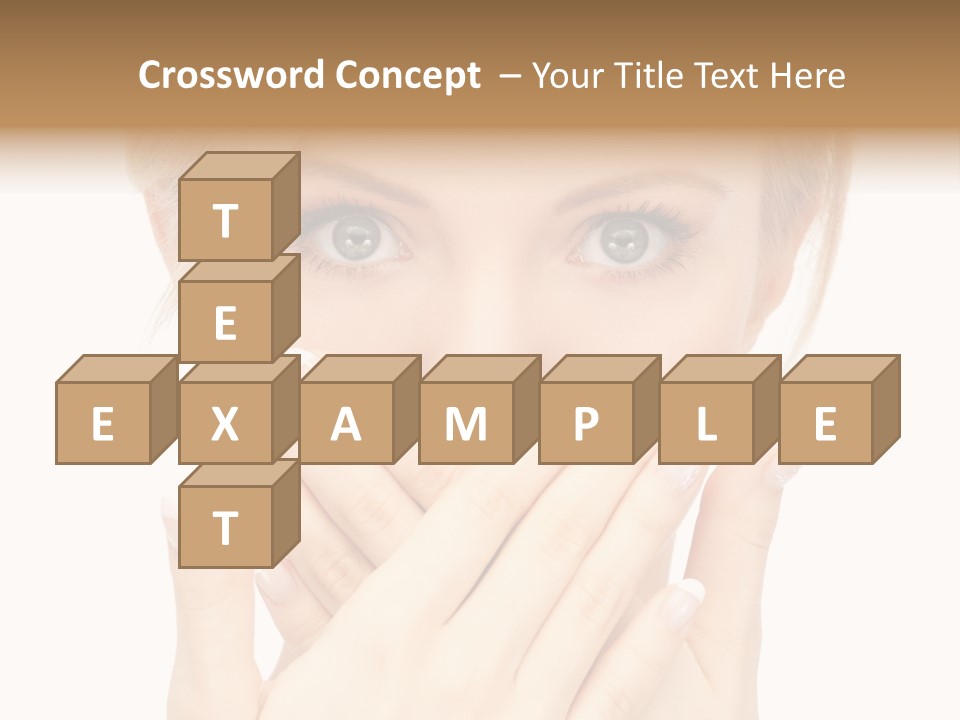 Woman Businesswoman Tattle PowerPoint Template