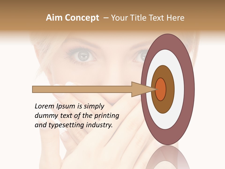 Woman Businesswoman Tattle PowerPoint Template