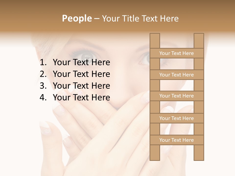Woman Businesswoman Tattle PowerPoint Template