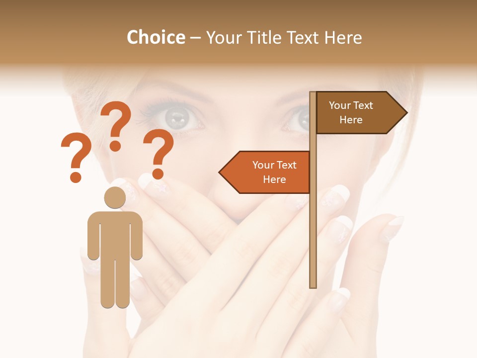 Woman Businesswoman Tattle PowerPoint Template