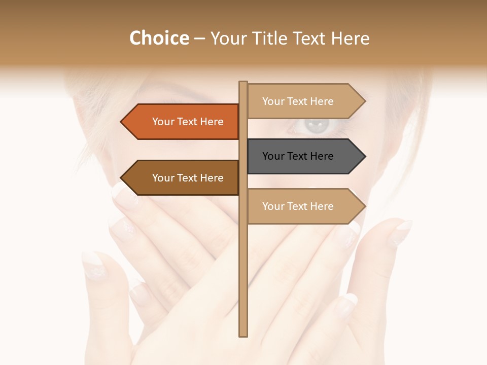 Woman Businesswoman Tattle PowerPoint Template