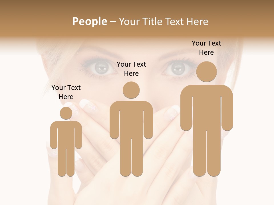 Woman Businesswoman Tattle PowerPoint Template