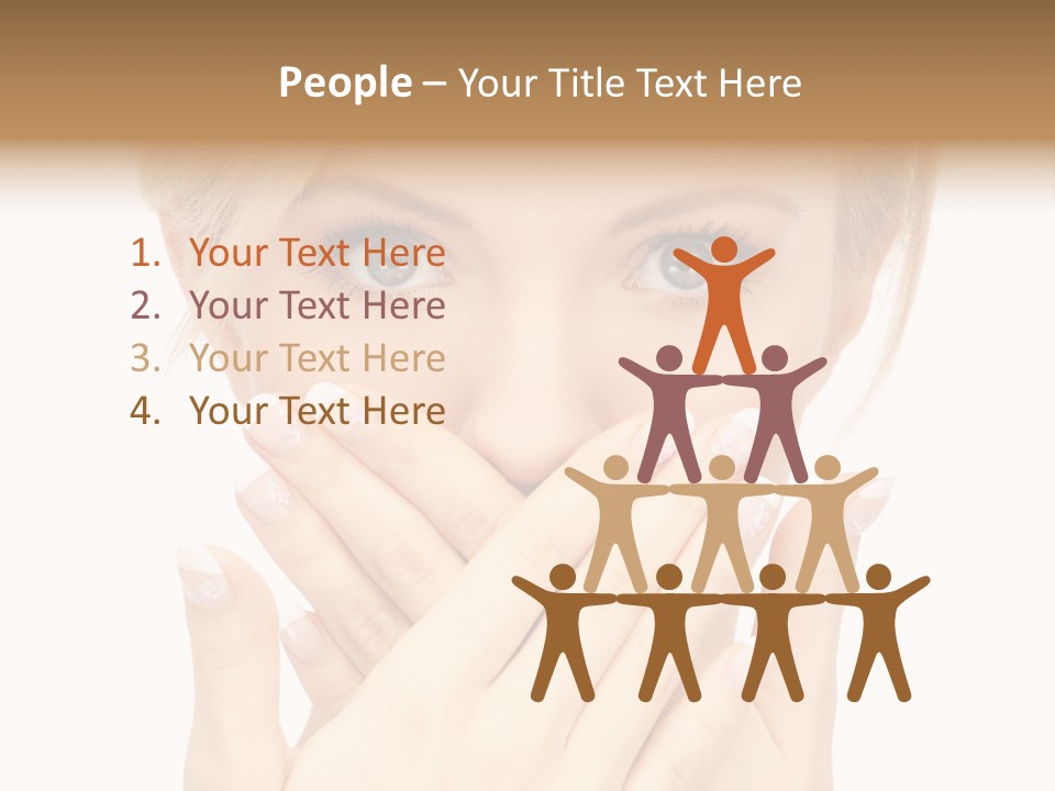 Woman Businesswoman Tattle PowerPoint Template
