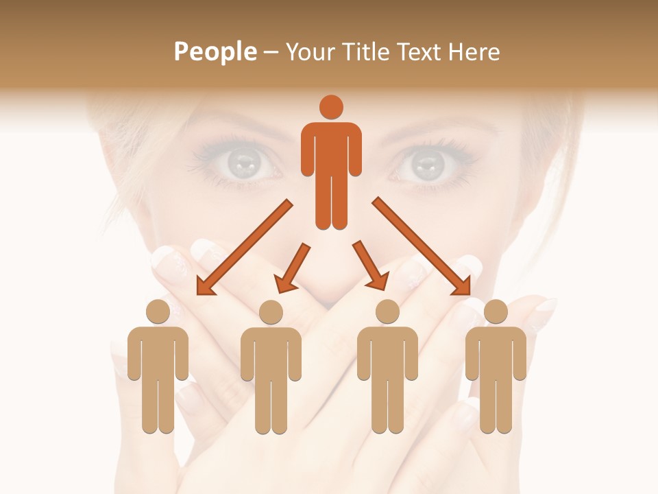 Woman Businesswoman Tattle PowerPoint Template