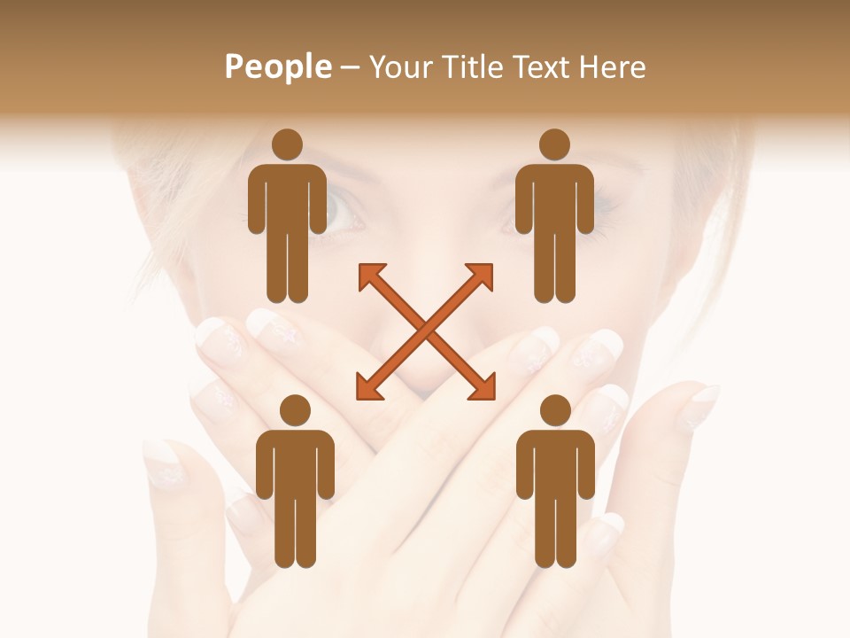 Woman Businesswoman Tattle PowerPoint Template