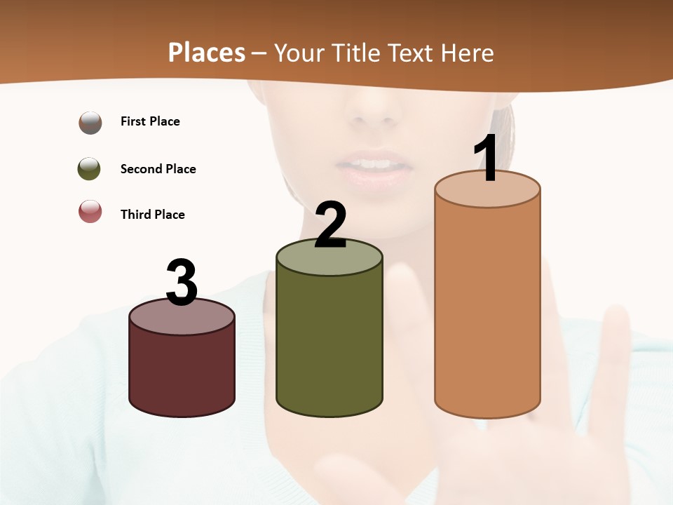 Refusal Bored Hand PowerPoint Template