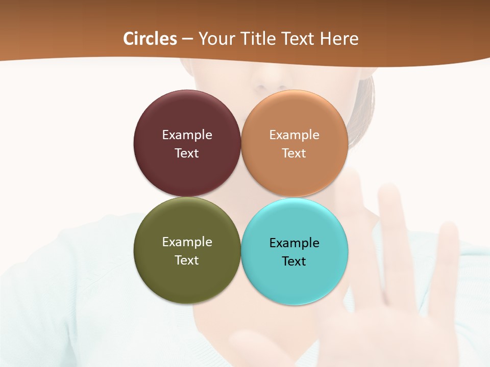 Refusal Bored Hand PowerPoint Template