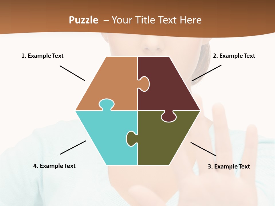 Refusal Bored Hand PowerPoint Template