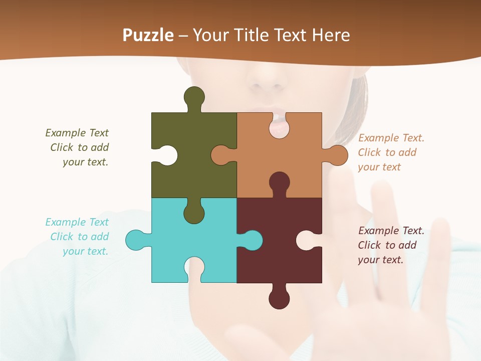 Refusal Bored Hand PowerPoint Template