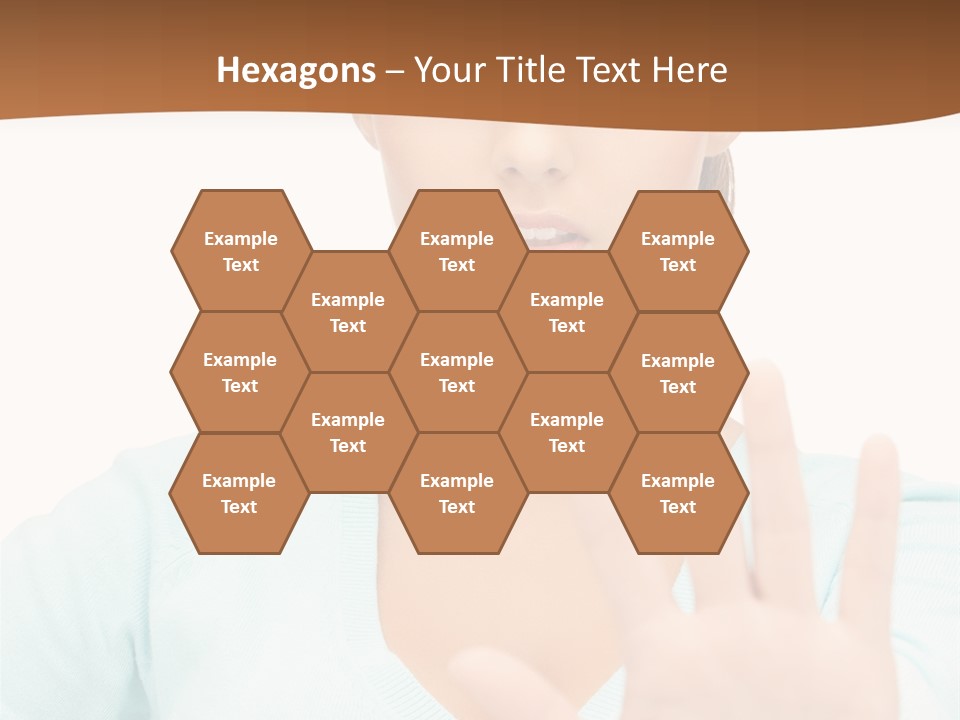 Refusal Bored Hand PowerPoint Template