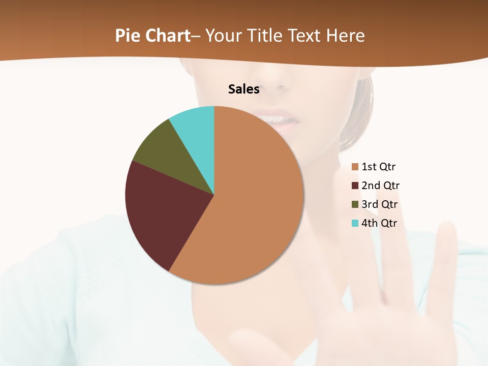 Refusal Bored Hand PowerPoint Template