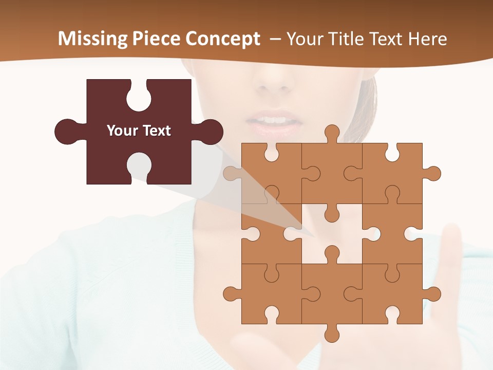 Refusal Bored Hand PowerPoint Template