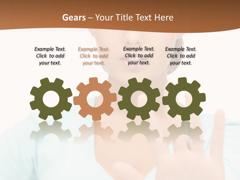 Refusal Bored Hand PowerPoint Template