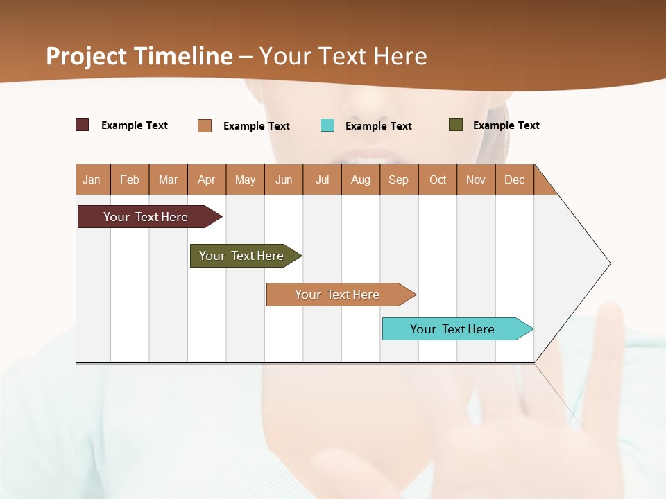 Refusal Bored Hand PowerPoint Template