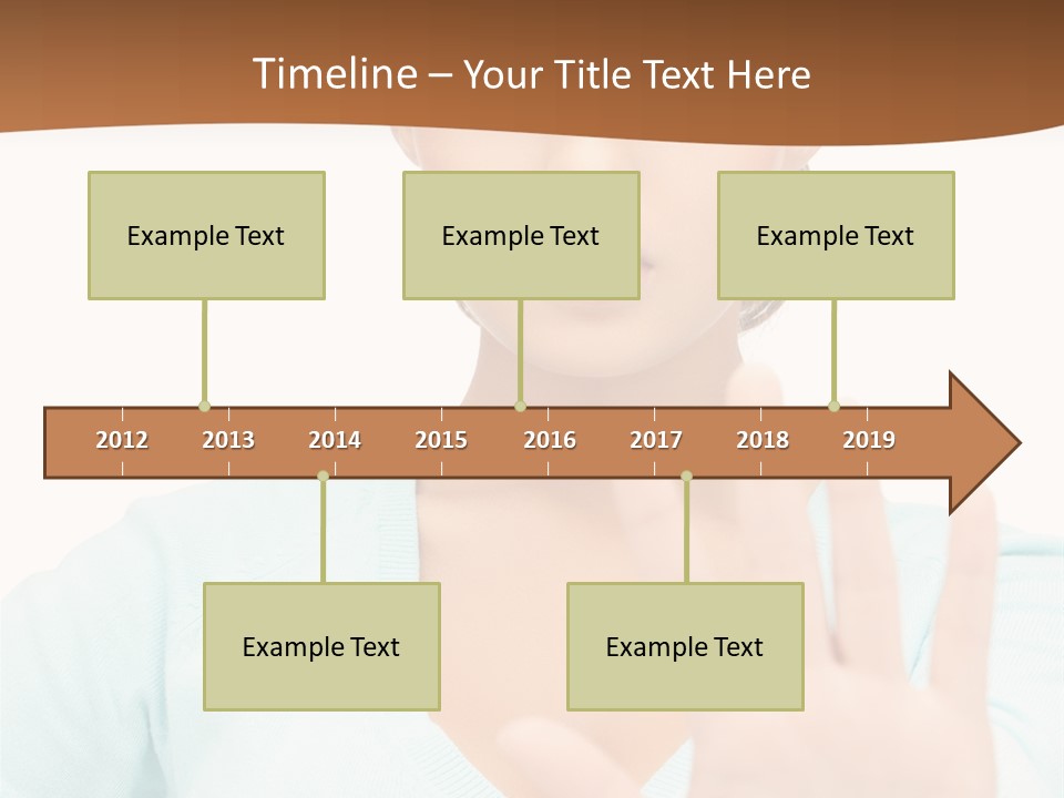 Refusal Bored Hand PowerPoint Template