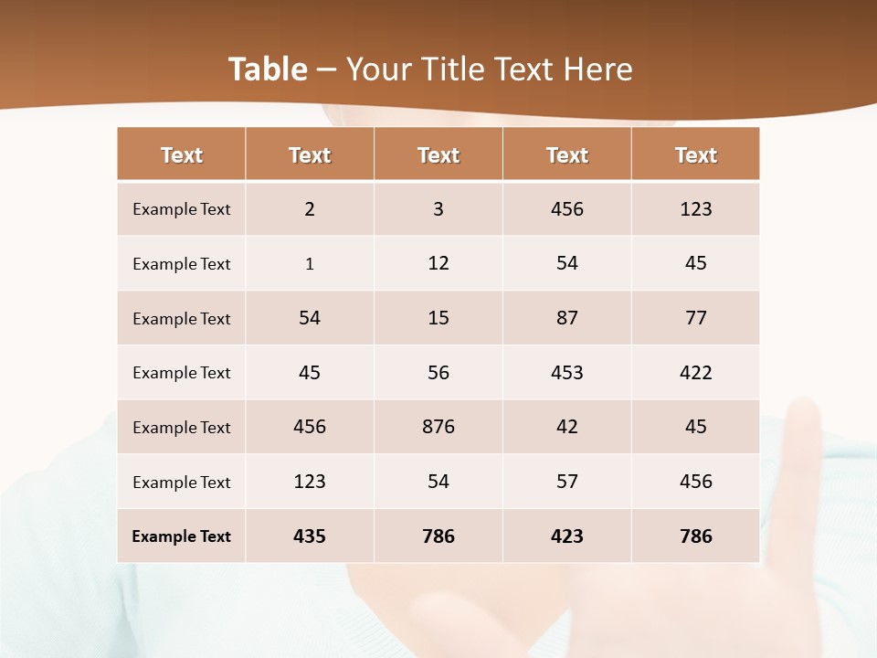 Refusal Bored Hand PowerPoint Template