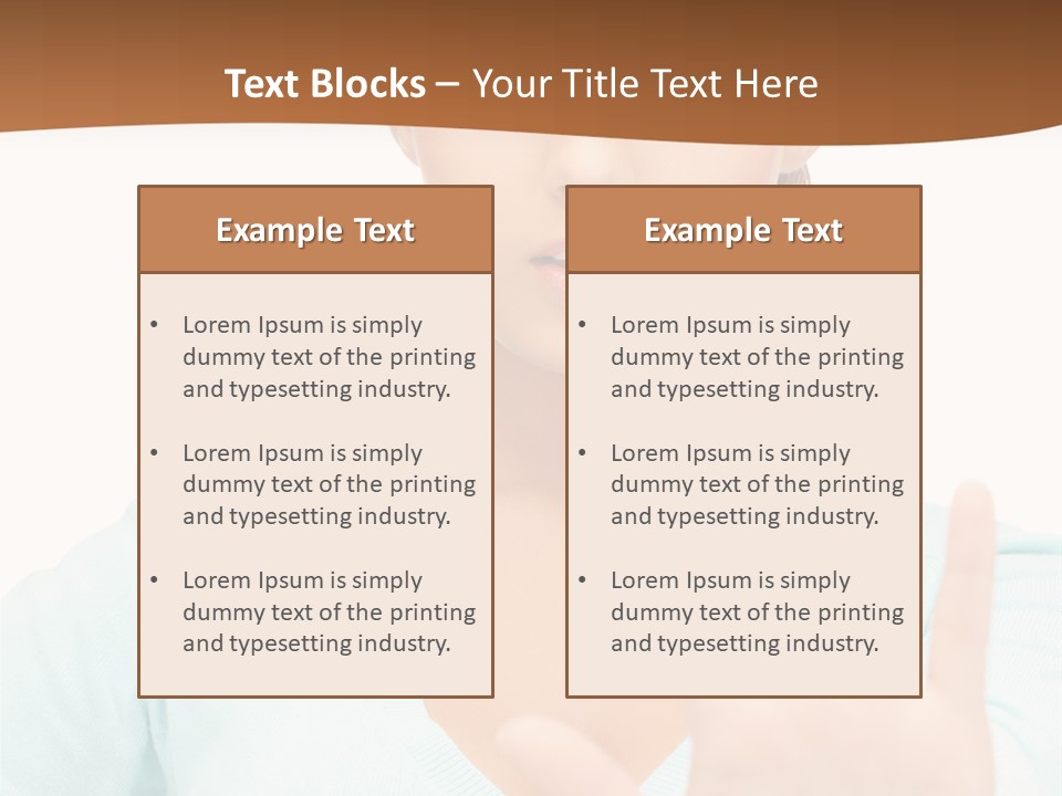 Refusal Bored Hand PowerPoint Template