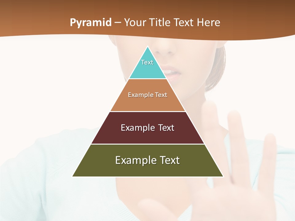 Refusal Bored Hand PowerPoint Template